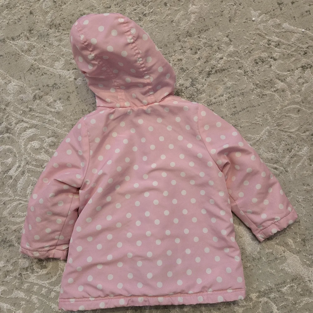 Vintage Y2k 2003 Peppa Pig Pink Polka Dot Hooded Jacket